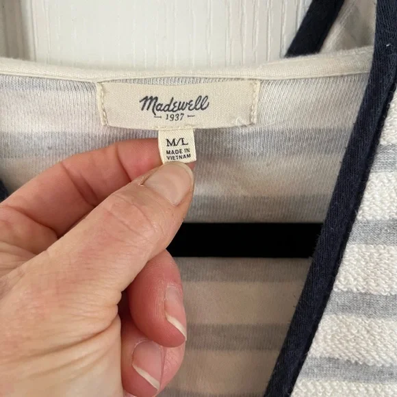 NWOT Madewell Women's Elise Embroidered Hooded Tunic Top Medium Large Pockets - Picture 12 of 15